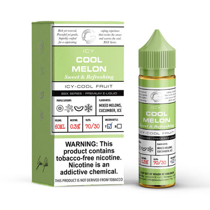 GLAS BSX TFN Series E-Liquid | 0mg | 60mL | (Freebase) | Cool Melon with Packaging