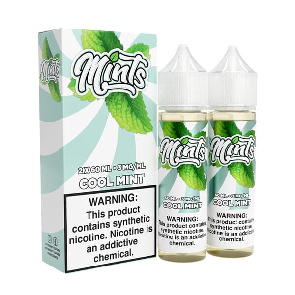 Mints Series E-Liquid x2-60mL | Cool Mint with packaging