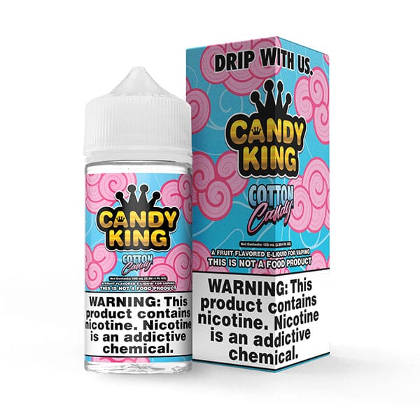 Candy King Series E-Liquid 100mL (Freebase) | Cotton Candy with packaging