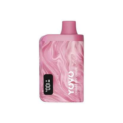 Yovo JB8000 Disposable | 8000 Puffs |  12mL | 50Mg | MOQ 5 | Cranberry Grape