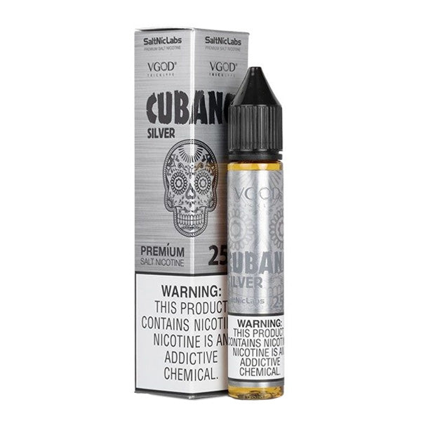 VGOD Salt Series E-Liquid 30mL | CUbano Silver with packaging