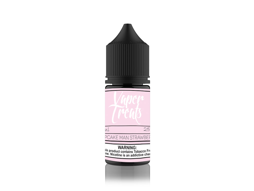 Vaper Treats Salt Series E-Liquid 30mL | Cupcake Man Strawberry Bottle