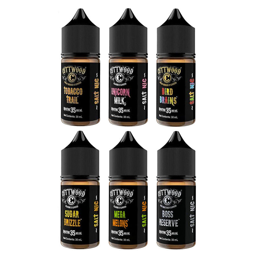 Cuttwood E-Liquid 30mL (Salt Nic) | Group photo