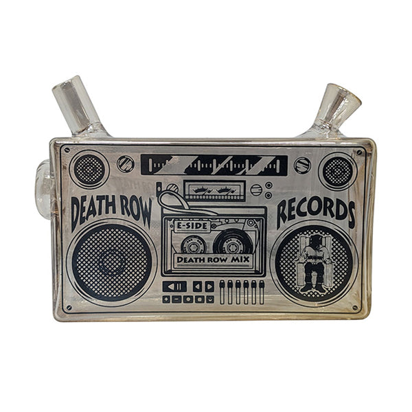 Death Row Records (Water Pipe) 5" Boom Box Blunt Bubbler gold