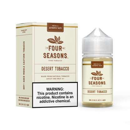 Four Seasons Series E-Liquid | 60mL | (Freebase) | Desert Tobacco with Packaging