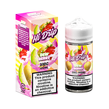 Hi-Drip Series E-Liquid | 100mL |(Freebase) | 3mg | Dew Berry with packaging