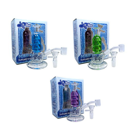 Dogg Lbs (Water Pipe) 5.5" Iced Out Freezeable Water Pipe with 14mm Banger & Bowl - Group Photo