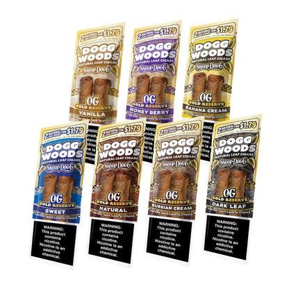 Dogg Woods (DSPLY 15pc)(Cigar)(2-Pack) OG Gold Reserve - Group Photo