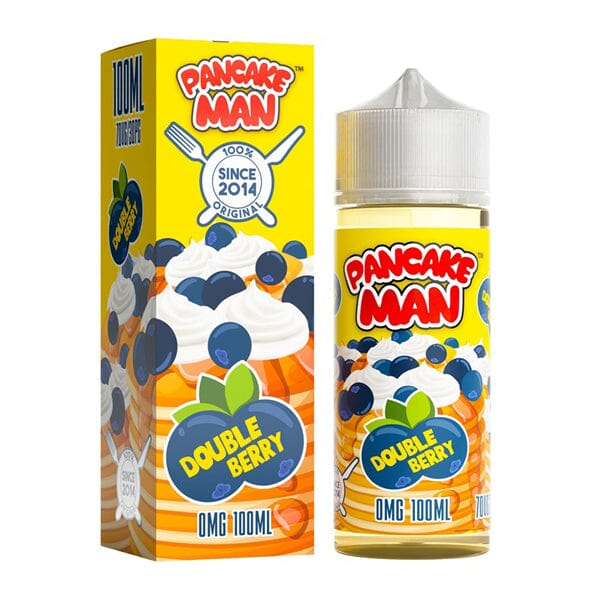 Pancake Man Series E-Liquid 100mL (Freebase)- Double Berry with Packaging