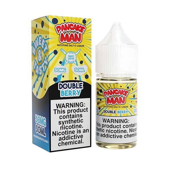 Pancake Man Salt Series E-Liquid 30mL (Salt Nic) - Double Berry with Packaging