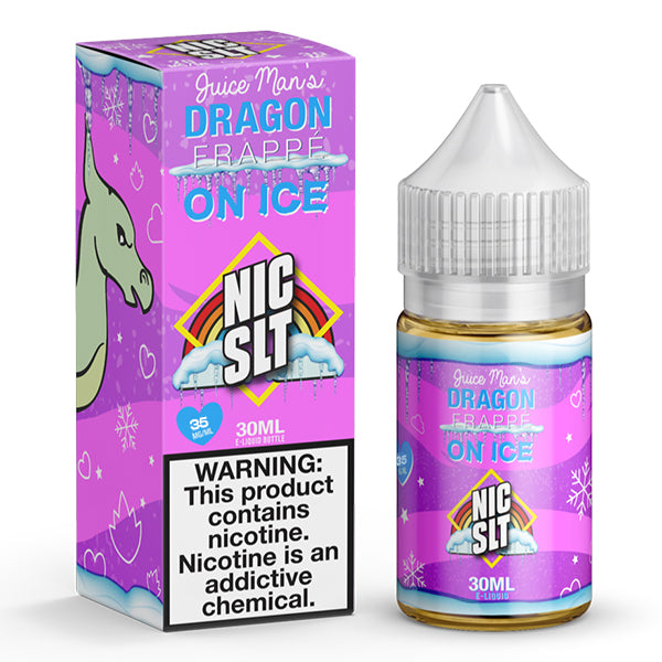 Juice Man Salt Series E-Liquid 30mL (Salt Nic) | 35mg Dragon Frappe On Ice with Packaging