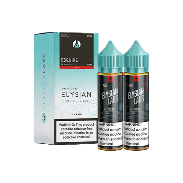 Elysian Series E-Liquid | 120mL | (Freebase) | 0mg | Esquire with Packaging