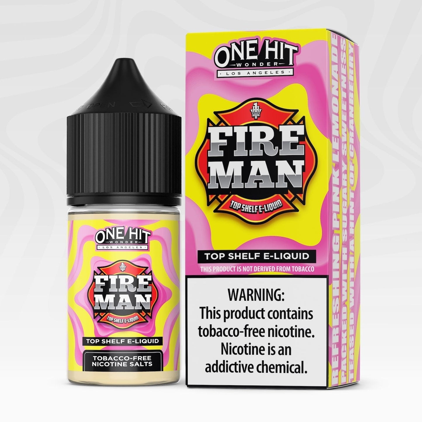 One Hit Wonder TFN Salt Series E-Liquid 30mL (Salt Nic) | Fire Man with packaging