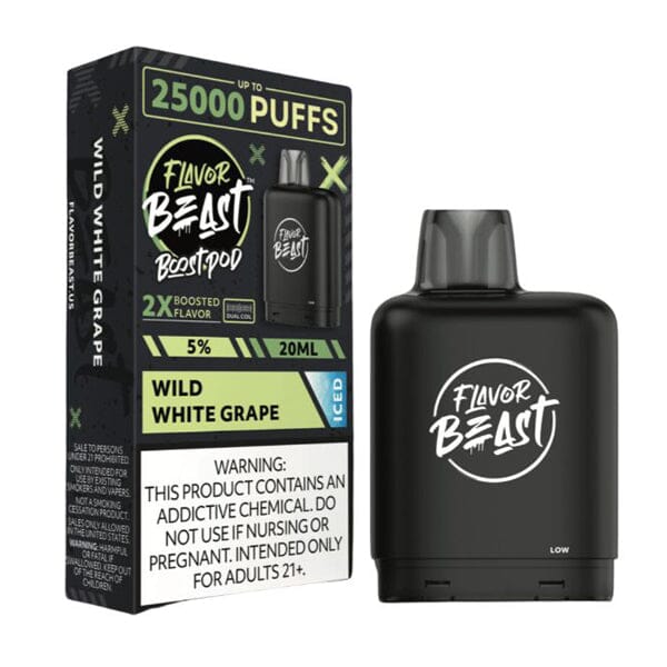 Flavor Beast Boost Starter Kit (Device + Pod) | Wild White Grape Iced with Packaging