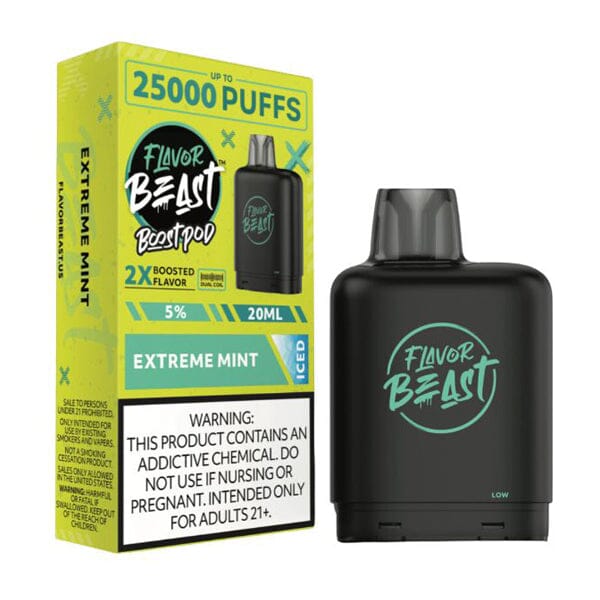 Flavor Beast Boost Starter Kit (Device + Pod) | Extreme Mint Iced with Packaging