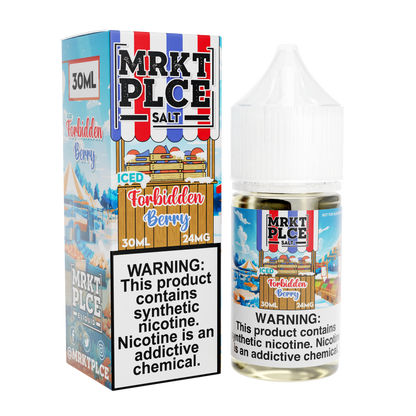 MRKT PLCE Salt Series E-Liquid 30mL (Salt Nic) |  Iced  Forbidden Berry with packaging