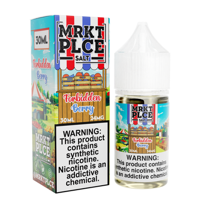 MRKT PLCE Salt Series E-Liquid 30mL (Salt Nic) | Forbidden Berry with packaging