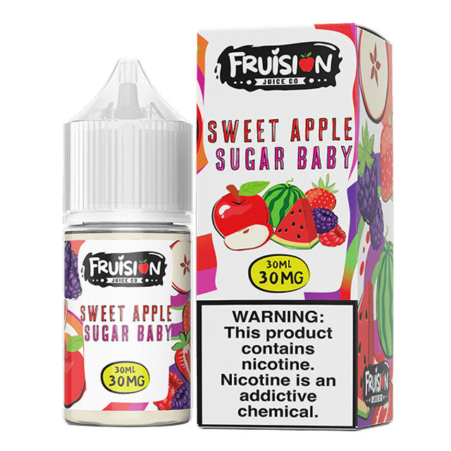 Frusion E-Juice 30mL (Salts) | Sweet Apple Sugar Baby with packaging