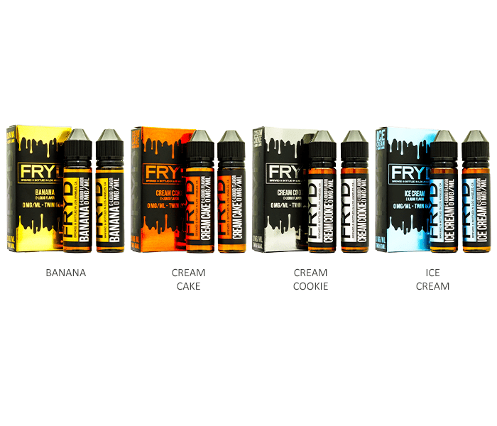 FRYD Series E-Liquid 2x-60mL Bottles (Freebase) Group photo