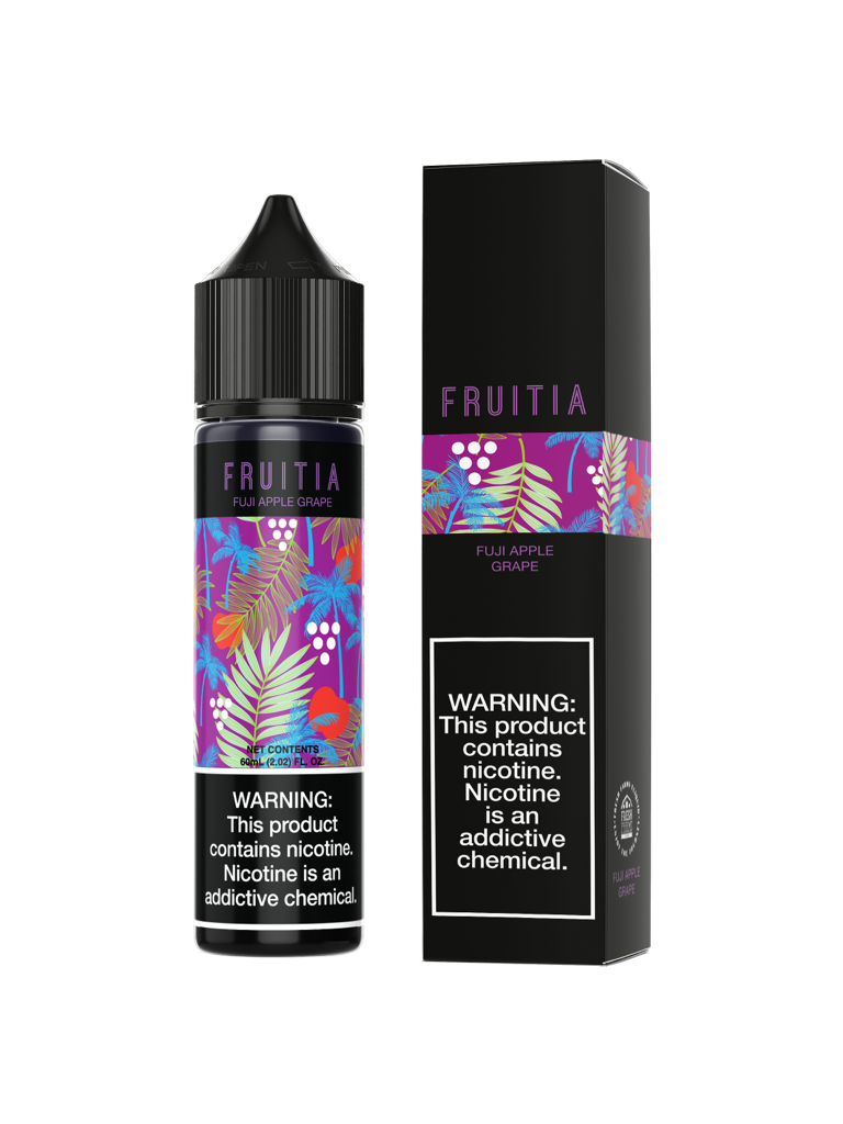 FRUITIA by Fresh Farms E-Liquid 60mL (Freebase) | Fuji Apple Grape with packaging