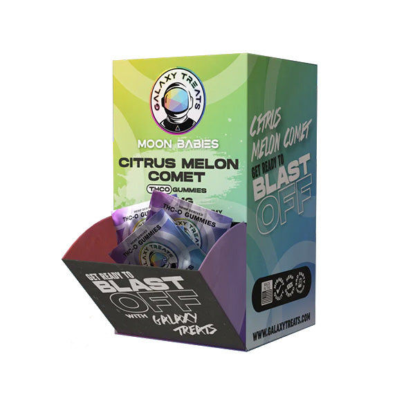 Galaxy Treats – Moon Babies THC-O Gravity Feeder Display | 2500mg/50ct