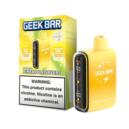 Geek Bar Pulse Disposable | 15000 Puffs | 16mL | 50mg | MOQ 5 | Pineapple Savers with packaging
