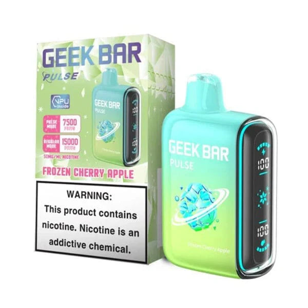 Geek Bar Pulse Disposable | 15000 Puffs | 16mL | 50mg | MOQ 5 | Frozen Cherry Apple with Packaging 