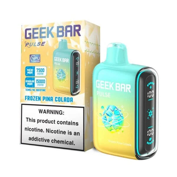 Geek Bar Pulse Disposable 15000 Puff 16mL 50mg • MOQ 5 - Frozen Pina Colada with Packaging 