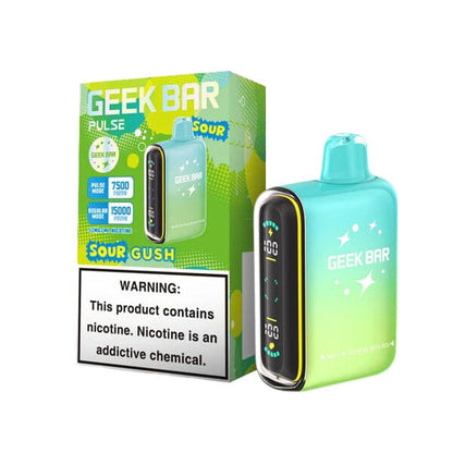 Geek Bar Pulse Disposable | 15000 Puffs | 16mL | 50mg | MOQ 5 | Sour Gush with Packaging 