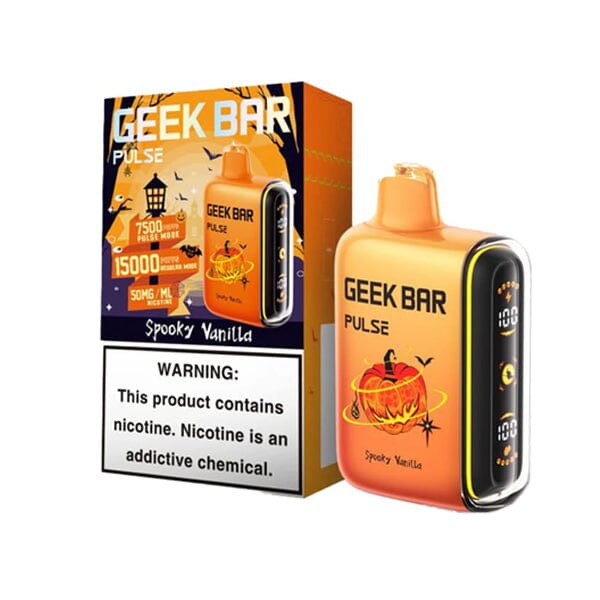 Geek Bar Pulse Disposable | 15000 Puffs | 16mL | 50mg | MOQ 5 | Spooky Vanilla with Packaging 