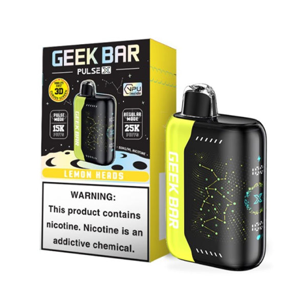 Geek Bar Pulse X Disposable 25000 Puffs 18mL 50mg | MOQ 10 - Lemon Herds with Packaging