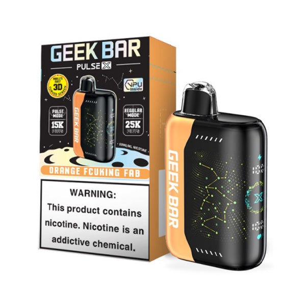 Geek Bar Pulse X Disposable 25000 Puffs 18mL 50mg | MOQ 10 - Orange Fcucking Fab with Packaging