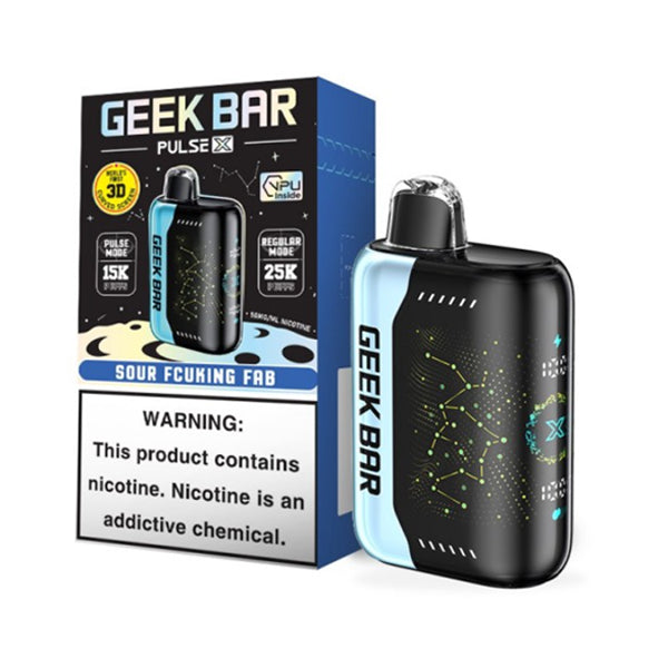 Geek Bar Pulse X Disposable 25000 Puffs 18mL 50mg | MOQ 10 - Sour Fucking Fab with Packaging