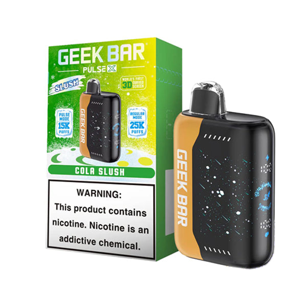 Geek Bar Pulse X Disposable | 25000 Puffs | 18mL | 50mg | MOQ 5 | Cola Slush with packaging