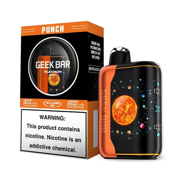 Geek Bar Pulse X Platinum Edition (Dispo) (25000Puff)(18mL) | MOQ 5- Punch with Packaging