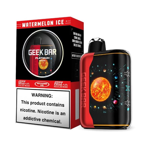 Geek Bar Pulse X Platinum Edition (Dispo) (25000Puff)(18mL) | MOQ 5-Watermelon Ice with Packaging