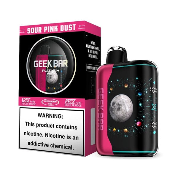 Geek Bar Pulse X Platinum Edition (Dispo) (25000Puff)(18mL) | MOQ 5- Sour Pink Dust with Packaging