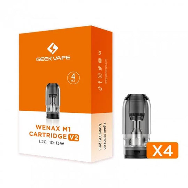 Geekvape Wenax M1 V2 Pod (4-Pack) | 1.2ohm with Packaging