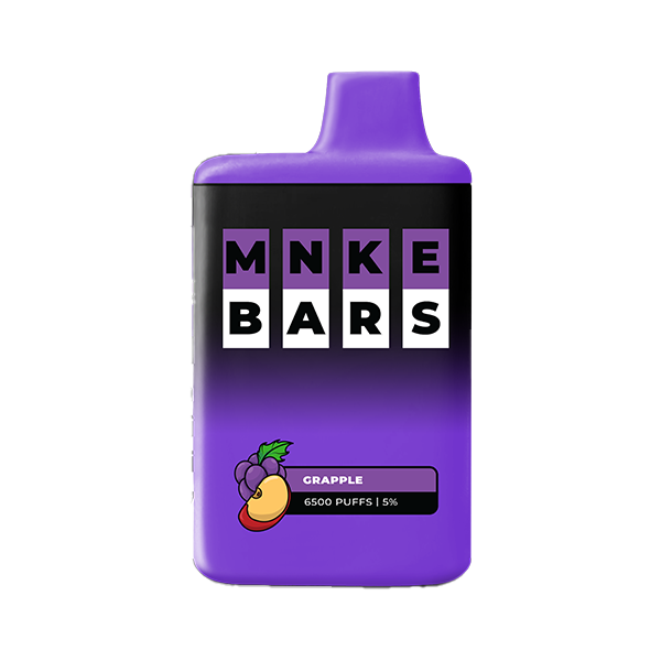 MNKE Bars Disposable 6500 Puffs 16mL 50mg | MOQ 5 | Grapple (Grape Apple)