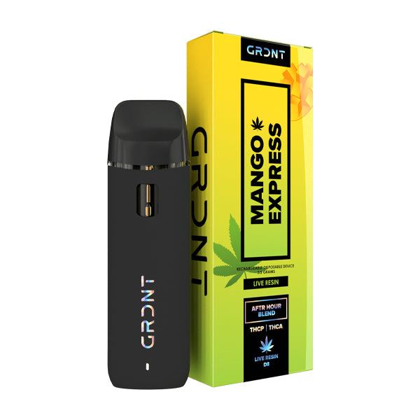 GRDNT Daze Light Blend HHCP THCA HHC LR Disposable 3.5g | Mango Express with Packaging