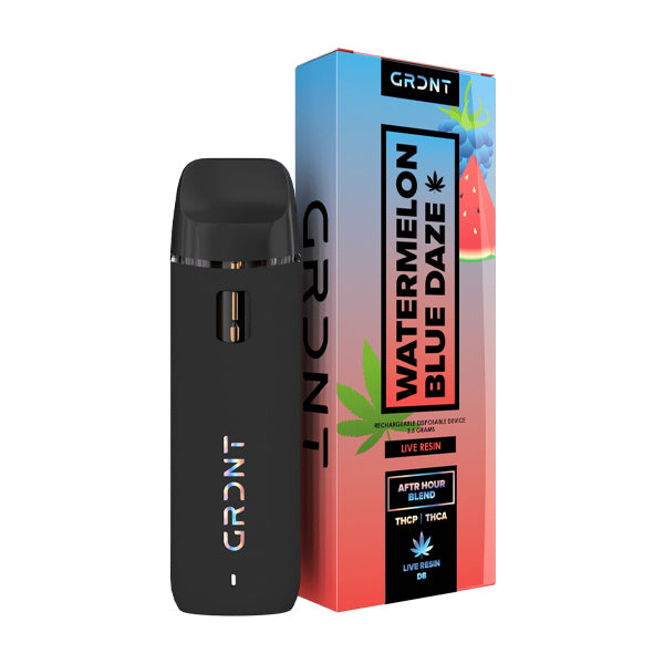 GRDNT Daze Light Blend HHCP THCA HHC LR Disposable 3.5g | Watermelon Blue Daze with Packaging