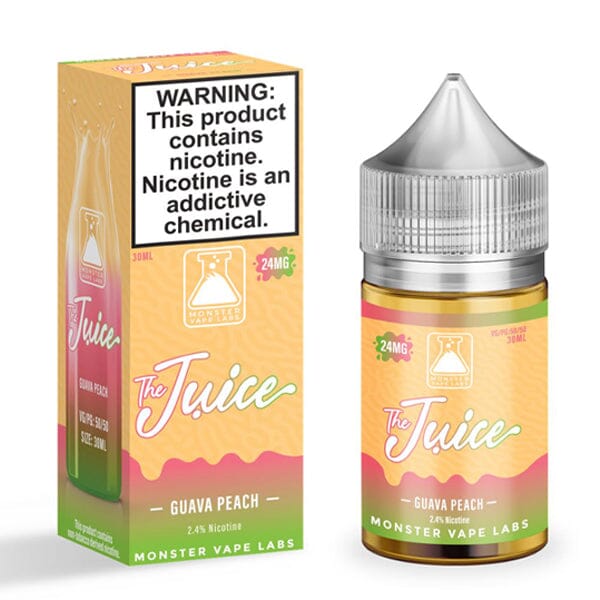 Juice Monster Salt Series E-Liquid 30mL| Guava Peach with packaging