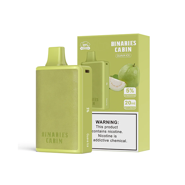 HorizonTech Binaries Cabin Disposable 10,000 puffs 20mL 50mg | MOQ 10 | Guava Ice with Packaging