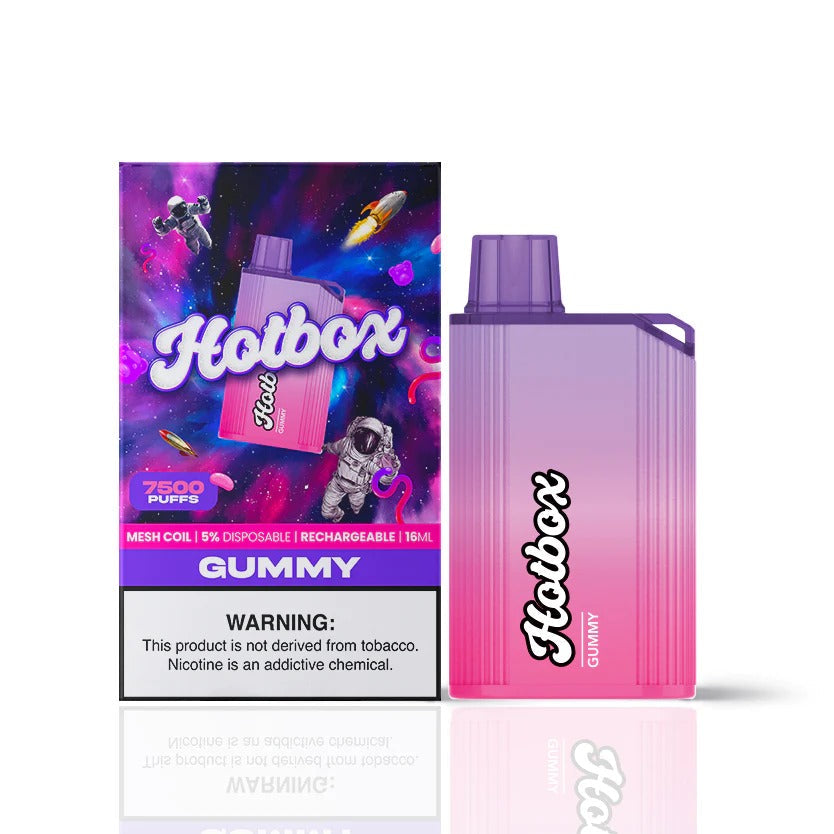 Puff HotBox Disposable | 7500 puffs | 16mL | MOQ 10pc | Gummy with Packaging