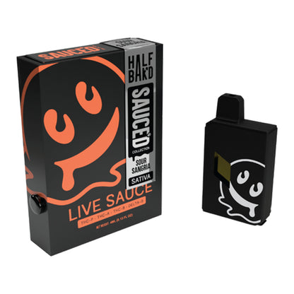 Half Baked Sauced Disposable (4g) | Sour Sangria with packaging