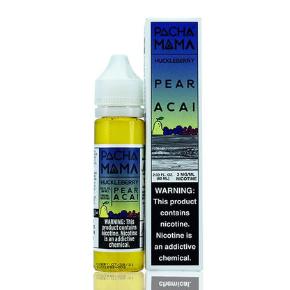 Pachamama TFN Series E-Liquid | 60mL | 3mg | Freebase | Huckleberry Pear Acai with packaging