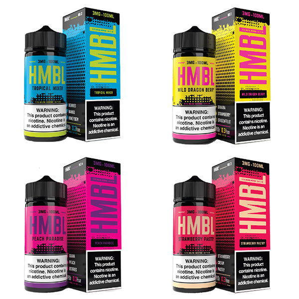 Humble TFN Series E-Liquid 100mL (Freebase) | 3mg Group Photo with Packaging