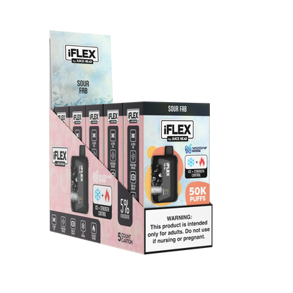 Juice Head iFlex Nixodine Disposable - Sour Fab with packaging