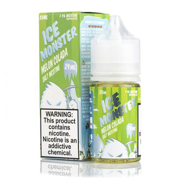 Jam Monster Salt Series E-Liquid 30mL Ice Monster Melon Colada with packaging