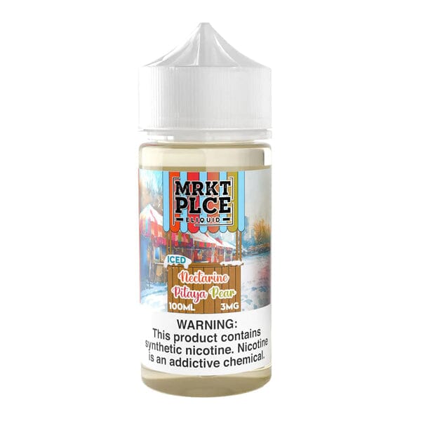 MRKT PLCE Series E-Liquid 100mL (Freebase) | Iced Nectarine Pitaya Pear
